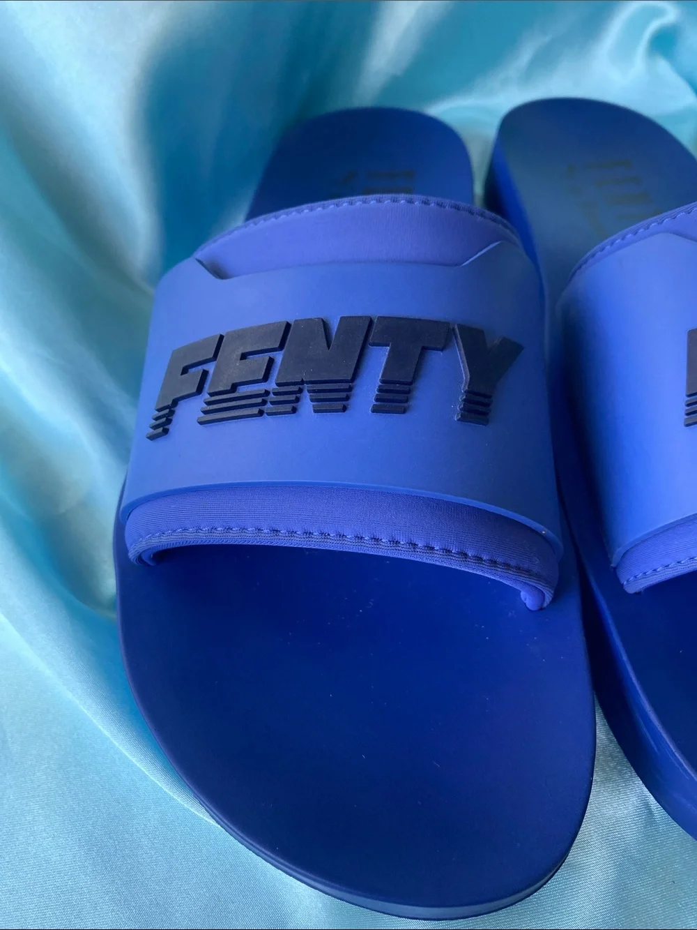 FENTY x PUMA Electric Blue Beach Slide Sandals